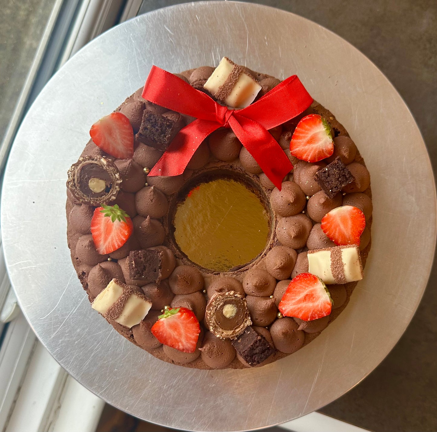 Christmas Brownie Wreath