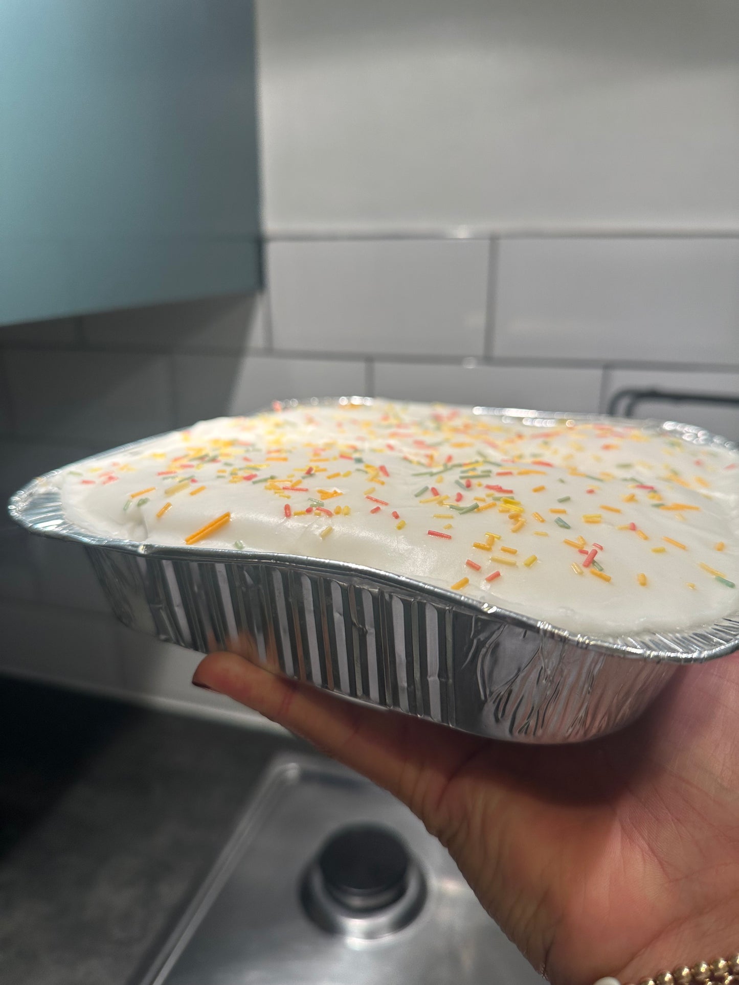 Christmas Sprinkle Cake Tray