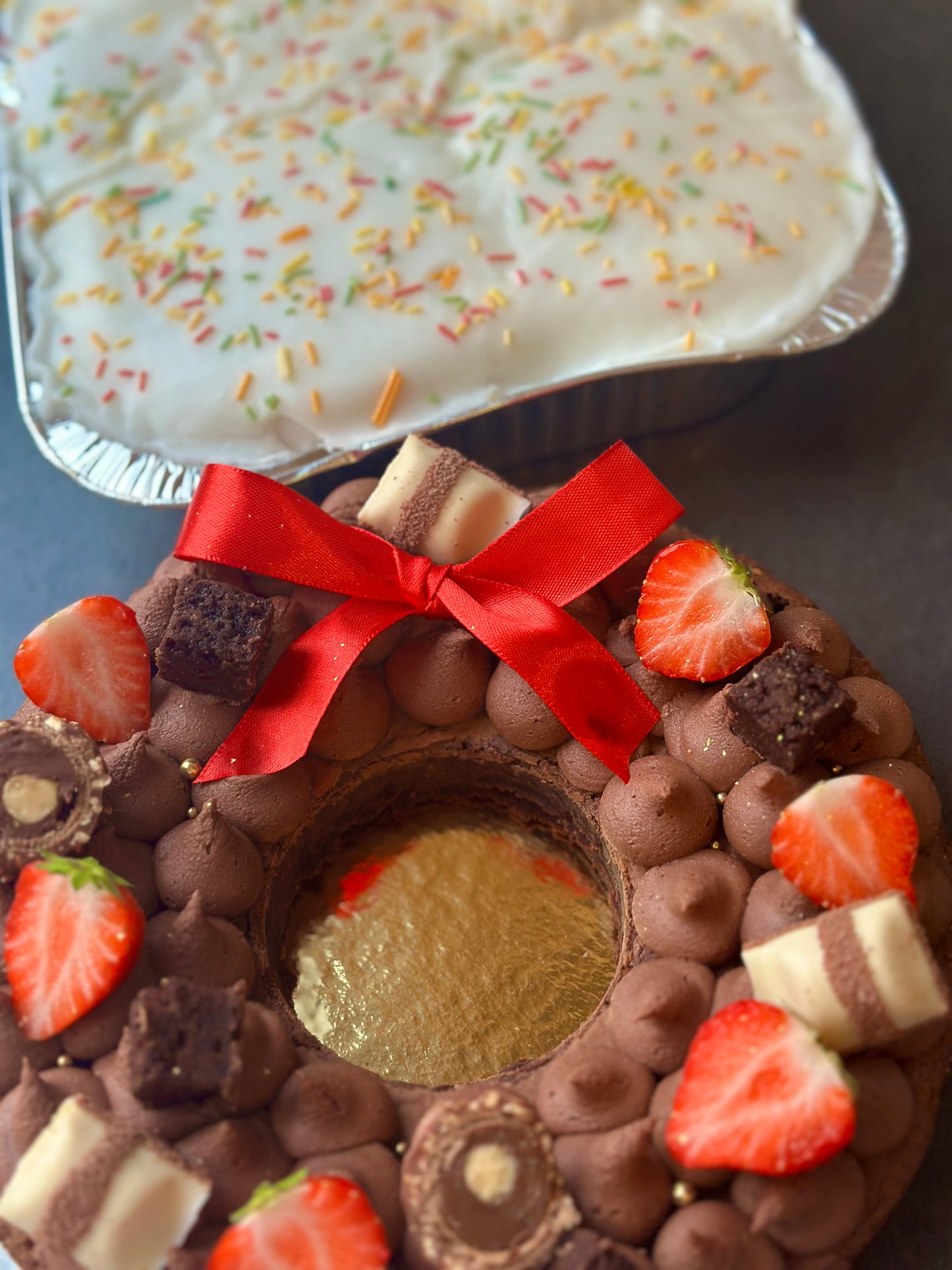 Christmas Brownie Wreath