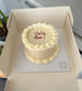 6inch Retro Round & Heart Cakes
