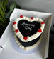 8inch Retro Round & Heart Cakes