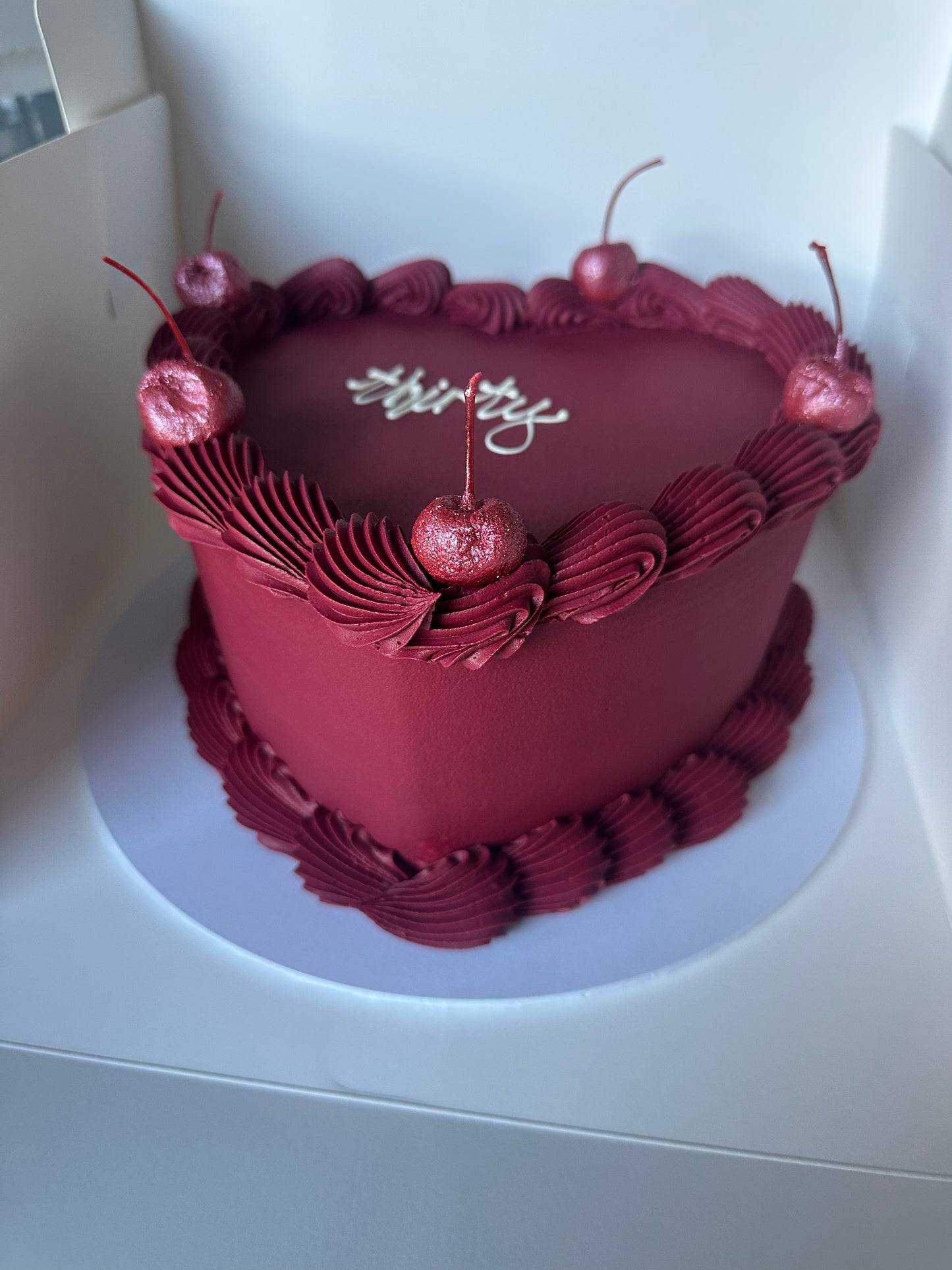 8inch Retro Round & Heart Cakes